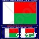 Drapeau de Madagascar  République malgache 10 2 cm 100 mm pare-chocs Autocollant  EN Vinyle X1 + 2 Bonus - B01FSM3IFI